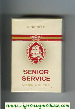 Senior Service cigarettes hard box