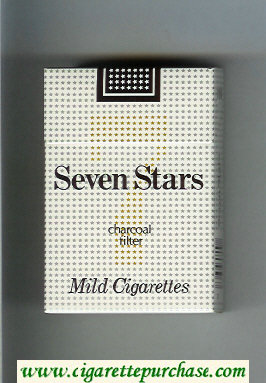 Seven Stars 7 Mild Cigarettes Charcoal Filter cigarettes hard box