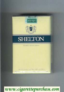 Shelton Teores Redusidos Cigarettes yellow and blue soft box