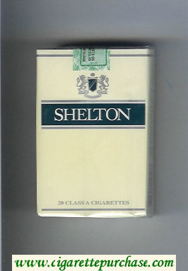 Shelton Cigarettes yellow and blue soft box