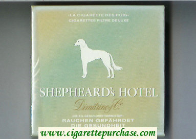 Shepheard's Hotel Cigarettes wide flat hard box