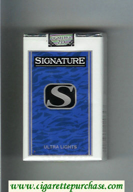 Signature S Ultra Lights cigarettes soft box