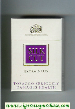 Silk Cut Extra Mild cigarettes white and violet hard box