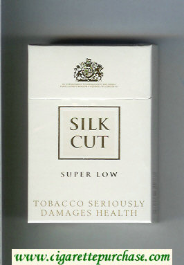 Silk Cut Super Low cigarettes white and white hard box
