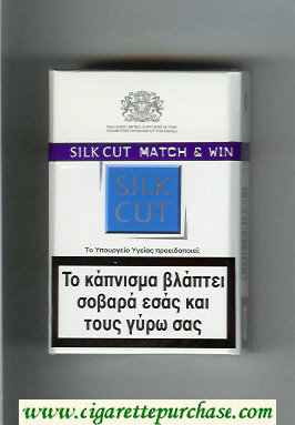 Silk Cut cigarettes white and blue hard box