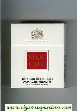 Silk Cut cigarettes white and red hard box