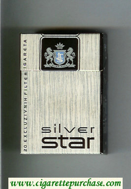 Silver Star cigarettes hard box
