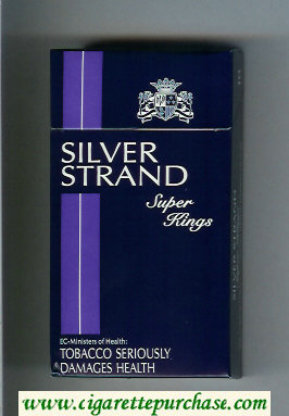 Silver Strand Super Kings 100s cigarettes hard box