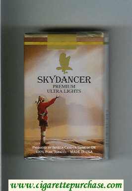 Skydancer Premium Ultra Lights cigarettes soft box