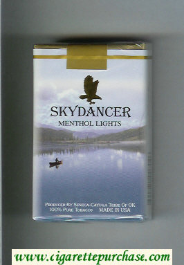 Skydancer Menthol Lights cigarettes soft box