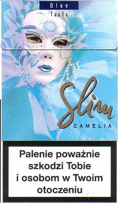 Slim Camelia Blue Taste 100s cigarettes hard box