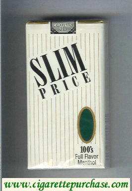 Slim Price 100s Full Flavor Menthol cigarettes soft box