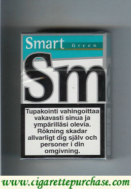 Smart Green cigarettes Menthol Taste hard box