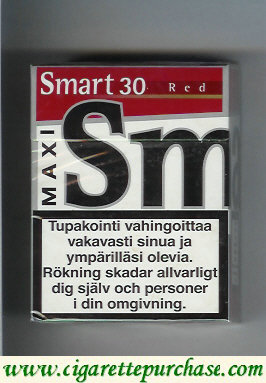 Smart 30 Red Maxi cigarettes Full Taste hard box