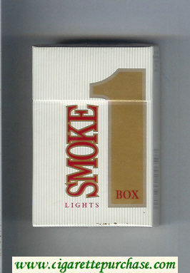 Smoke 1 Lights Box cigarettes hard box