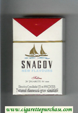 Snagov New Flavours cigarettes hard box