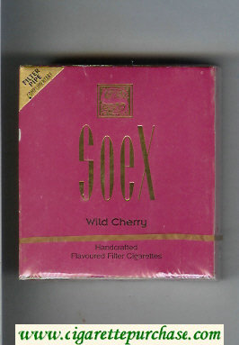 Soex Wild Cherry cigarettes wide flat hard box