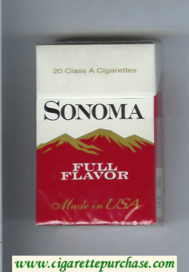 Sonoma Full Flavor cigarettes hard box