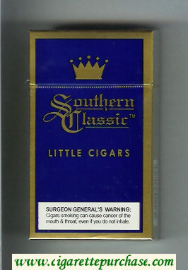 Southern Classic Little Cigars 100s cigarettes Lights hard box