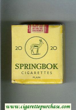 Springbok Plain cigarettes soft box