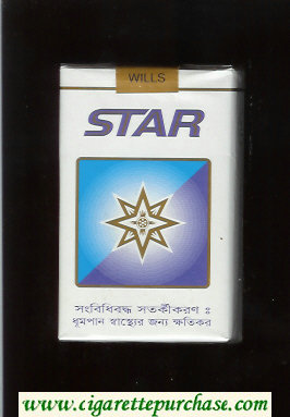 Star Cigarettes white and blue soft box