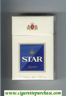 Star Lights Cigarettes hard box