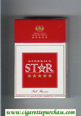 Star Georgian Full Flavour Cigarettes hard box