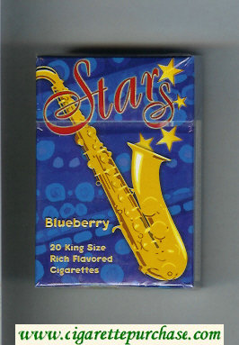 Stars Blueberry Cigarettes hard box