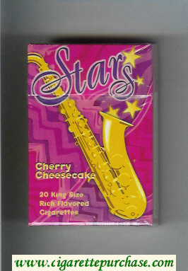 Stars Cherry Cheesecake Cigarettes hard box