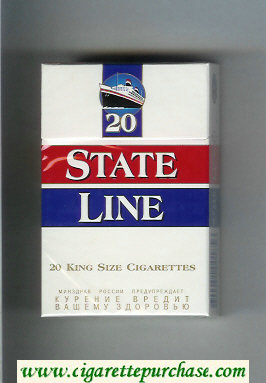 State Line 20 cigarettes hard box