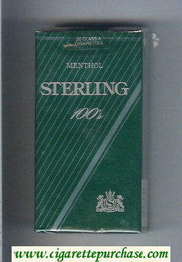Sterling Menthol 100s cigarettes soft box