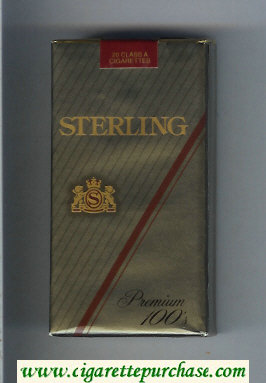 Sterling Premium 100s cigarettes soft box