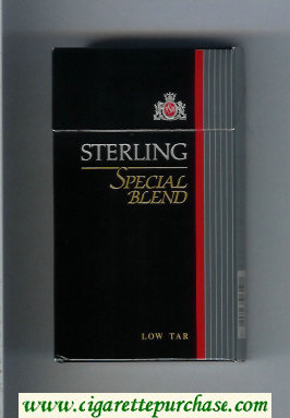 Sterling Special Blend 100s cigarettes hard box