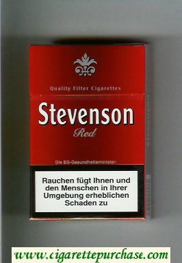 Stevenson Red cigarettes hard box