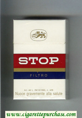 Stop Filtro cigarettes hard box