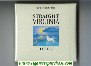 Straight Virginia cigarettes wide flat hard box