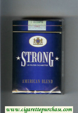 Strong American Blend cigarettes soft box