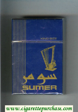Sumer Cigarettes blue hard box