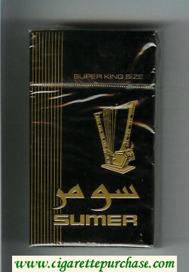 Sumer 100s Cigarettes black hard box