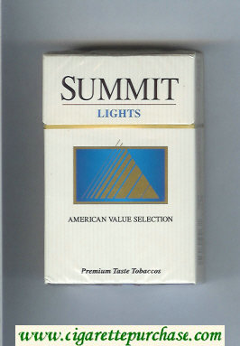 Summit Lights Cigarettes hard box