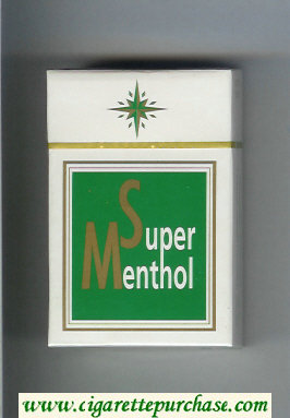 Super Menthol Cigarettes hard box
