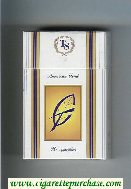 TS American Blend cigarettes hard box