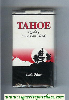 Tahoe Quality American Blend 100s Filter cigarettes soft box