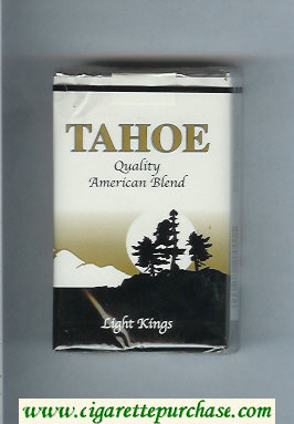 Tahoe Quality American Blend Light Kings cigarettes soft box