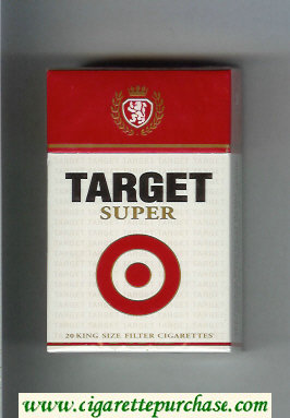 Target Super cigarettes hard box