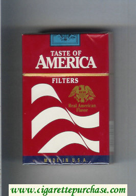 Taste of America Filters cigarettes hard box