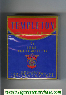 Templeton Filter 25 Finest Quality cigarettes hard box