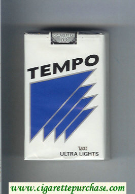 Tempo Ultra Lights cigarettes soft box