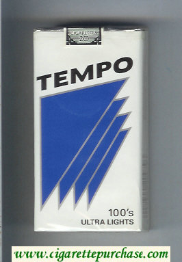 Tempo 100s Ultra Lights cigarettes soft box