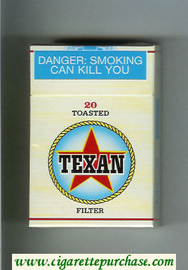 Texan 20 Toasted Filter cigarettes hard box